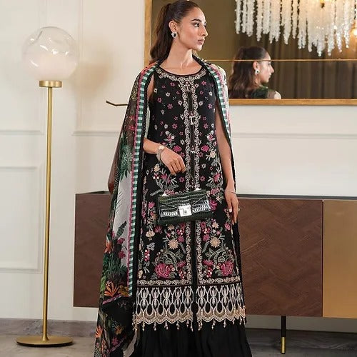 Faiza Saqlain Luxury Lawn 2025 Hit Code Merle